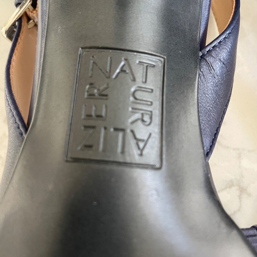 Naturalizer Womens 7 Dalary Pumps Midnight Navy NEW IN BOX ($169+) Sold Out Colo - Picture 6 of 11